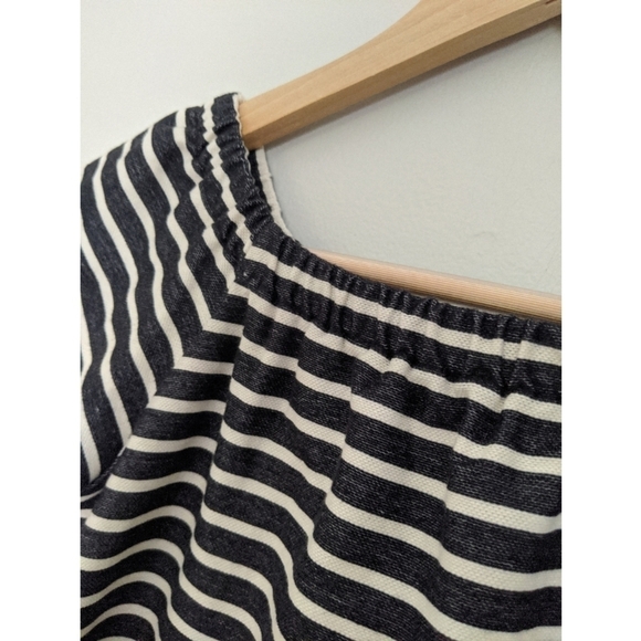Madewell Melody Off The Shoulder Striped Dress - Picture 7 of 7